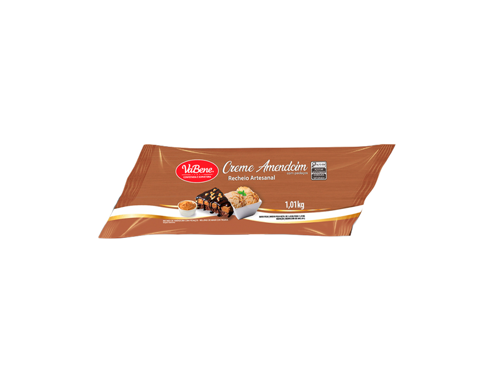 CREME DE AMENDOIM RECHEIO ARTESANAL VABENE 1,01 KG (CX 8 BIS)